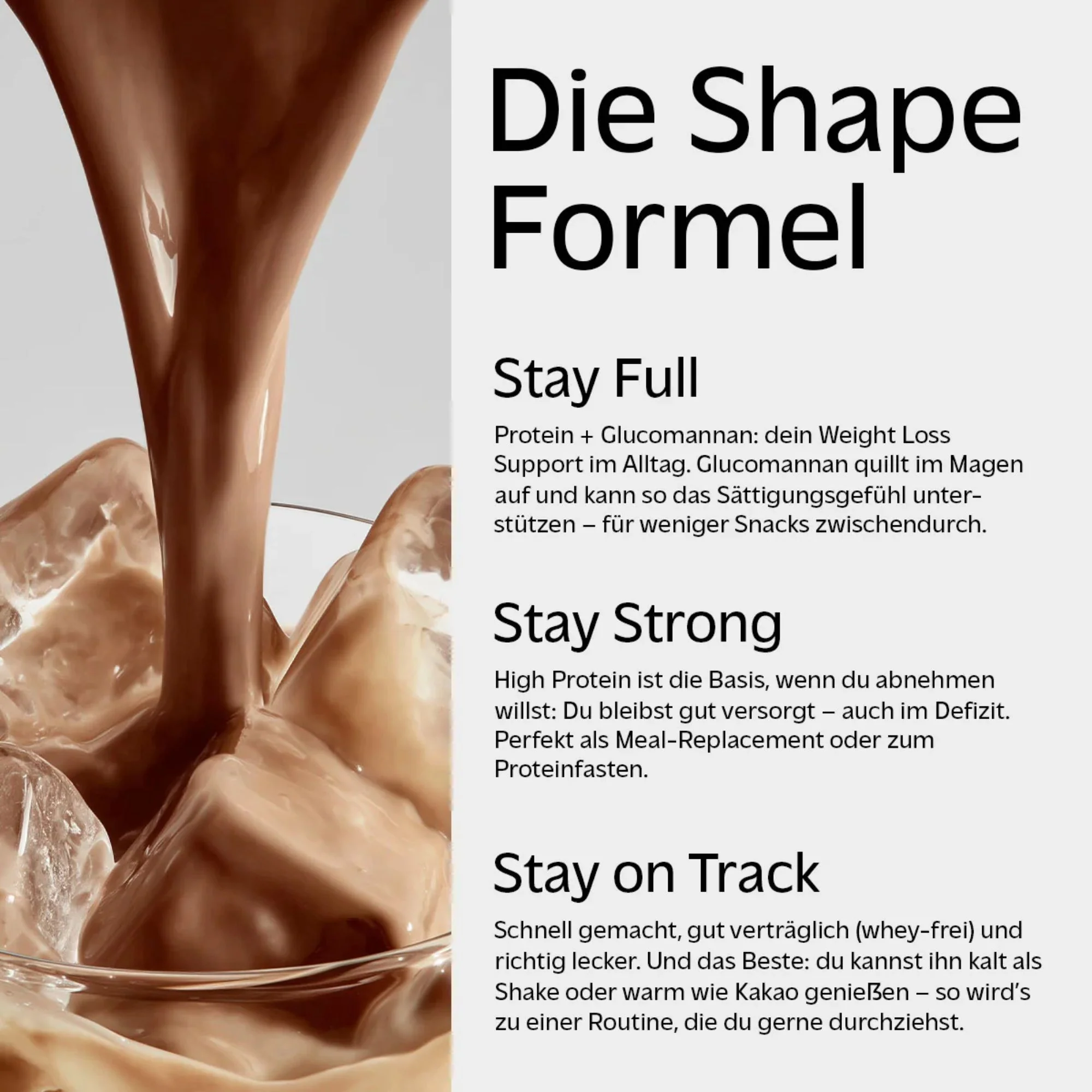Rocka Nutrition Protein Shape Shake Chocolate Milkshake 0,6kg - wegańska odżywka białkowa 4 źródła białka, bez glutenu - Image 5