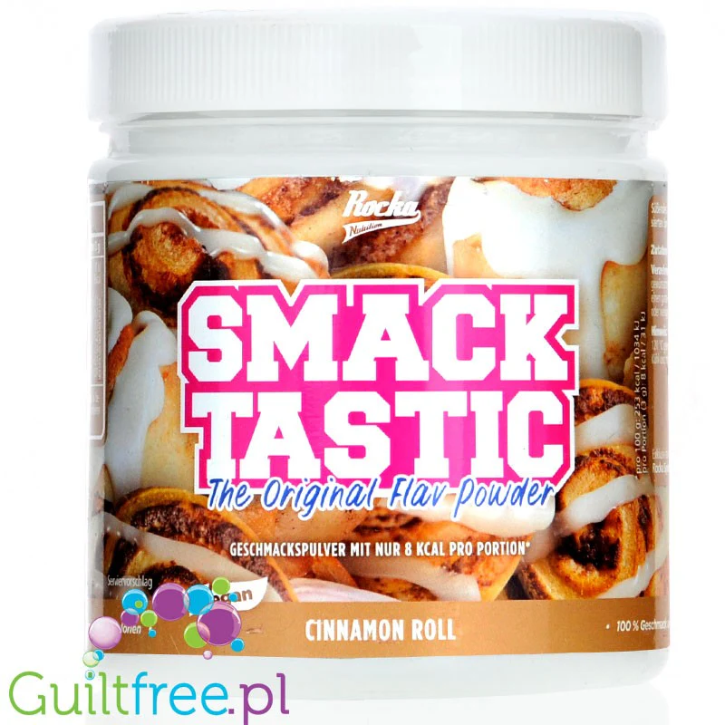 Rocka Nutrition Smacktastic Cinnamon Roll 270g - wegański słodzący aromat drożdżówki cynamonowej w proszku