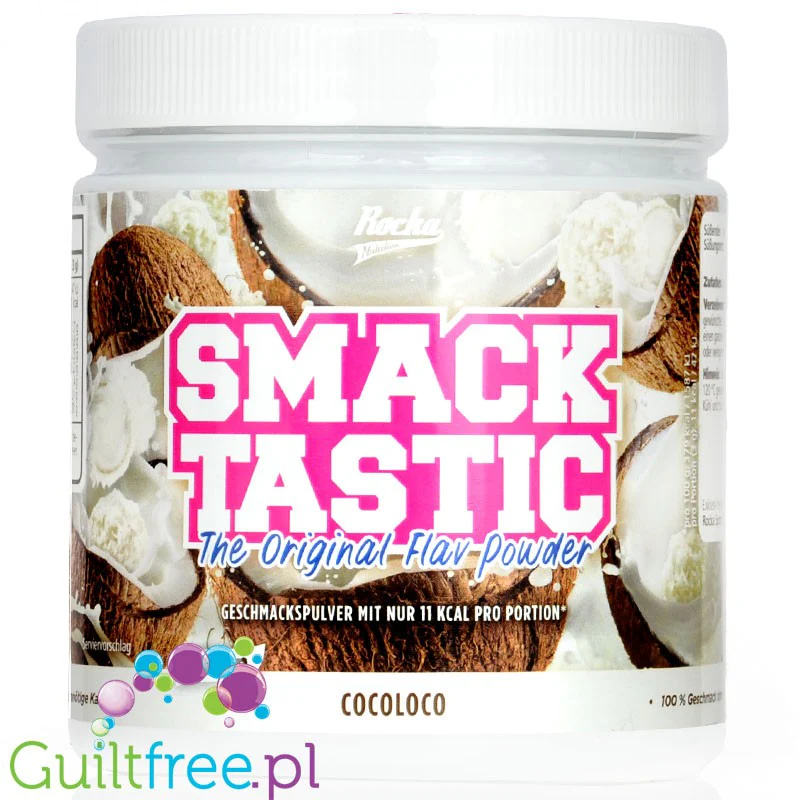 Rocka Nutrition Smacktastic CocoLoco 270g - wegański kokosowy aromat słodzący w proszku