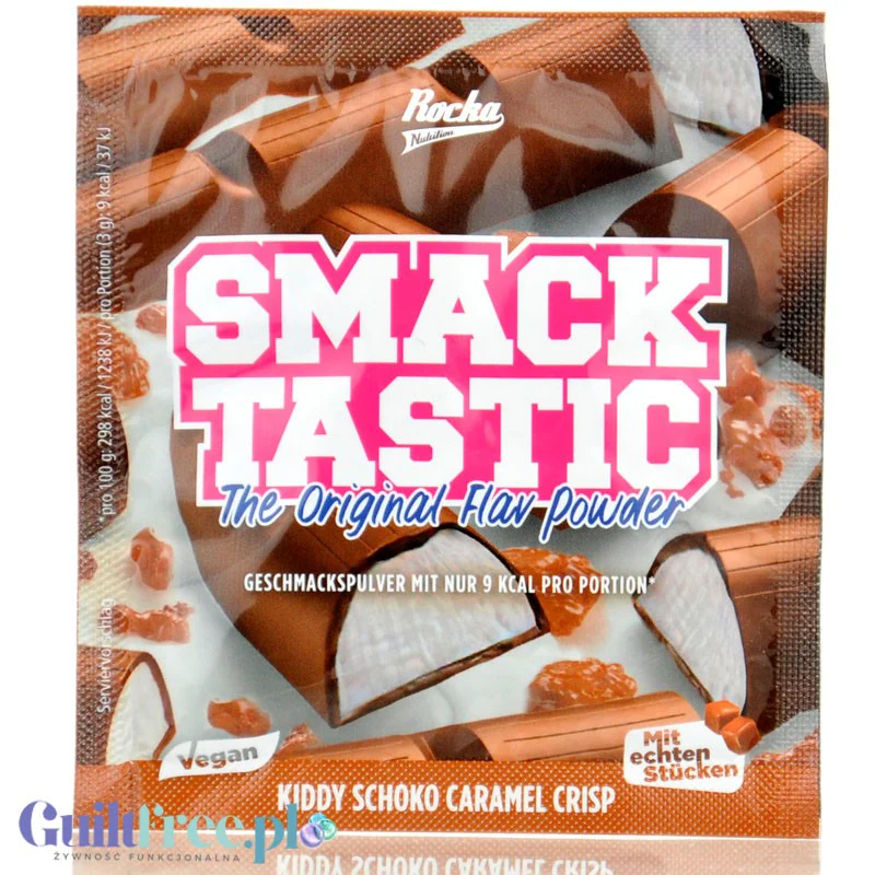 Rocka Nutrition Smacktastic Kiddy Schoko Caramel Crisp - słodzący aromat mlecznej czekolady w proszku