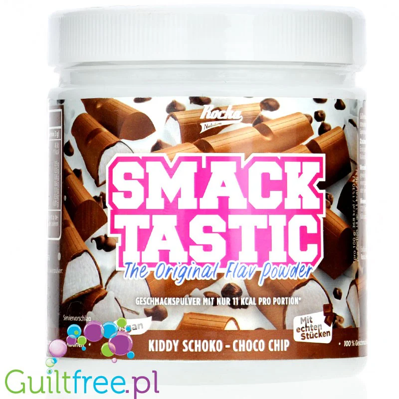Rocka Nutrition Smacktastic Kiddy Schoko Choco Chip 250g  - słodzący aromat mlecznej czekolady w proszku