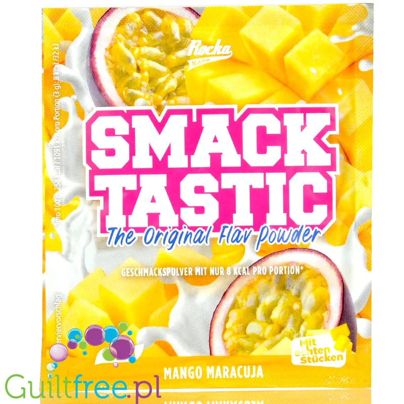 Rocka Nutrition Smacktastic Mango & Maracuja - wegański słodzący aromat mango i marakui, saszetka