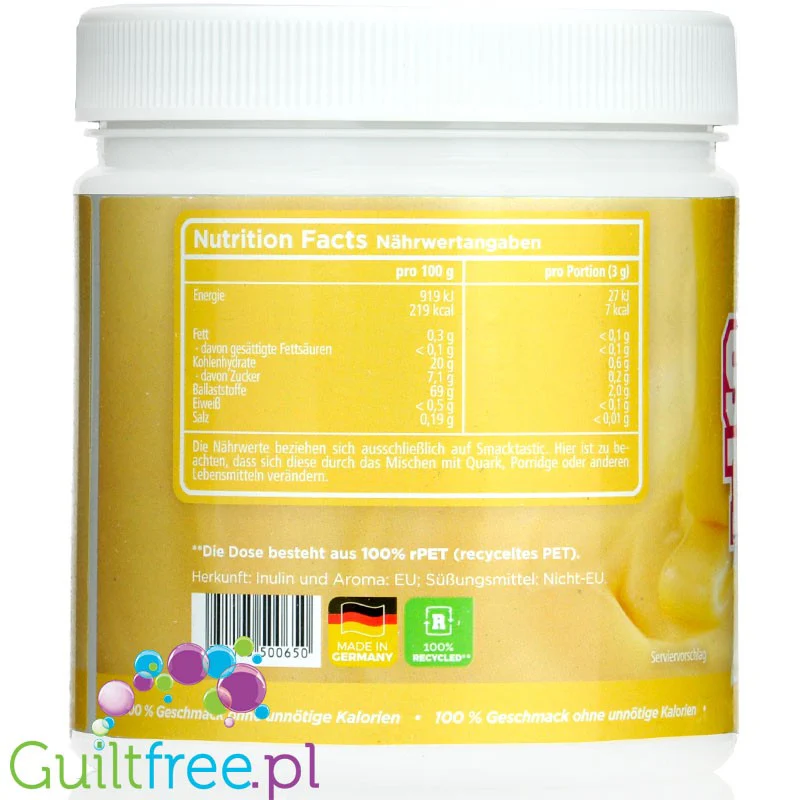 Rocka Nutrition Smacktastic Vanilla Cream 250g - wegański słodzący aromat waniliowy w proszku - Image 3