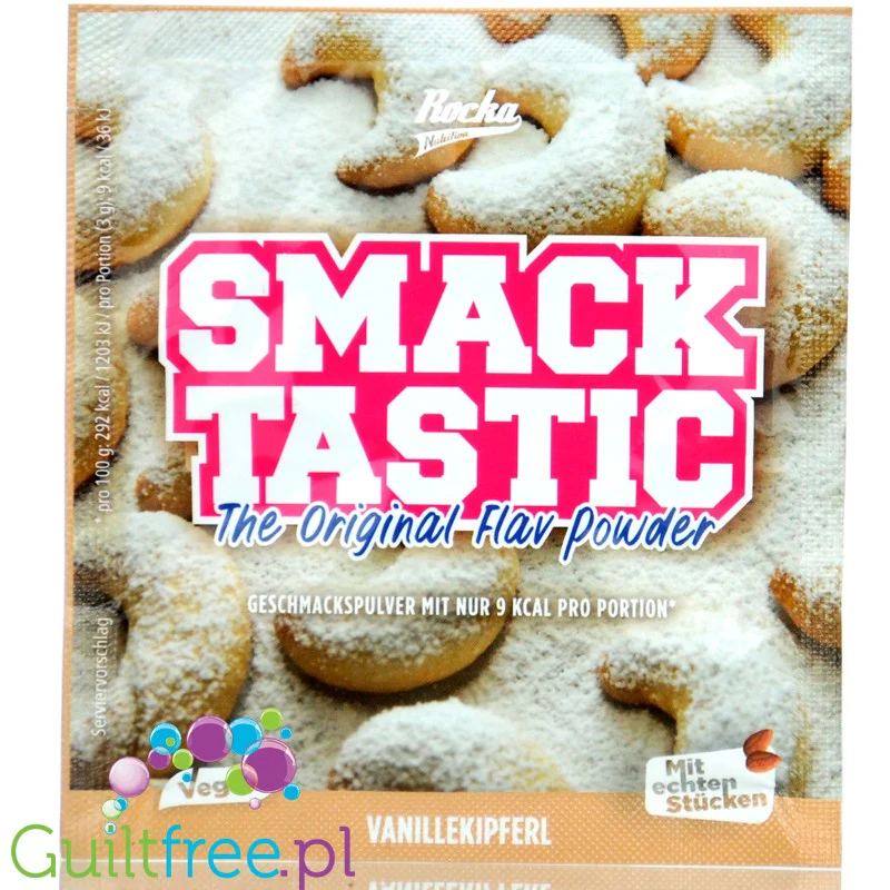 Rocka Nutrition Smacktastic Vanillekipferl 15g - wegański słodzący aromat w proszku ciasteczek wnailiowych
