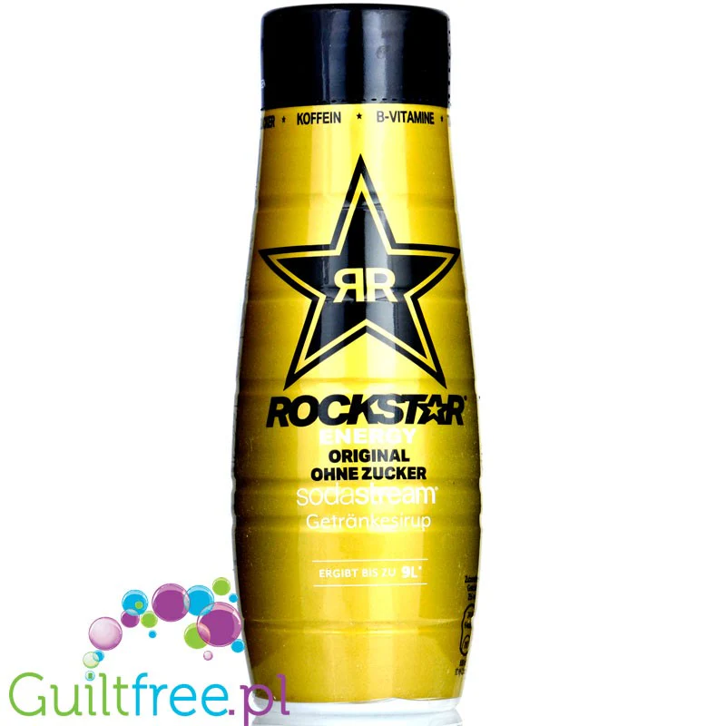 Rockstar SodaStream Original Energy No Sugar - złoty Rockstar, syrop / koncentrat do wody energetyk bez cukru