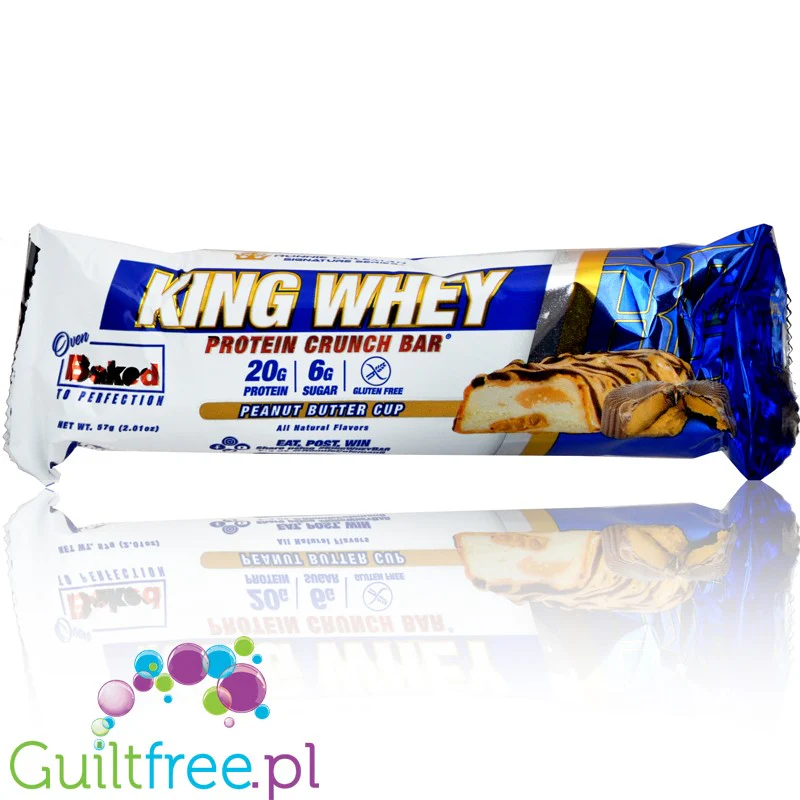 Ronnie Coleman King Whey Peanut Butter Cup - baton białkowy (Masło Orzechowe & Mleczna Czekolada)