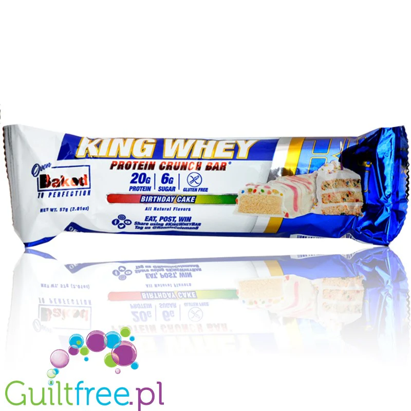 Ronnie Coleman King Whey Birthday Cake baton proteinowy 20g białka
