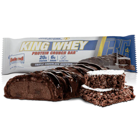 Ronnie Coleman King Whey Triple Chocolate Brownie baton proteinowy 20g białka - Image 2