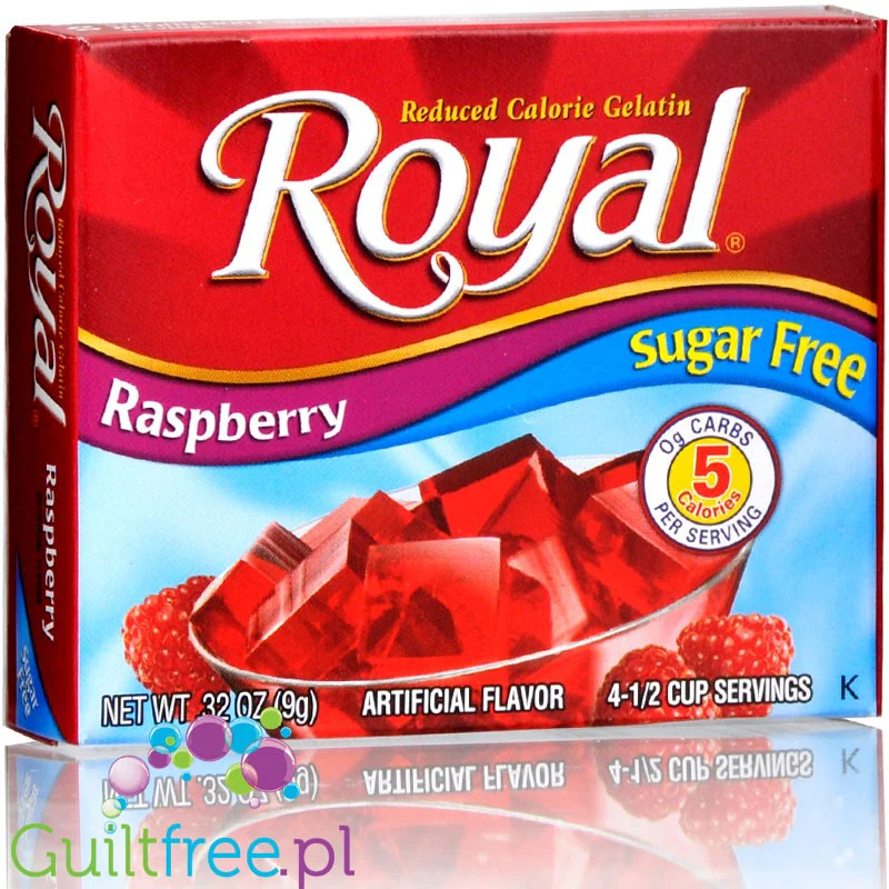 Royal Gelatin Raspberry 5kcal - malinowa galaretka bez cukru