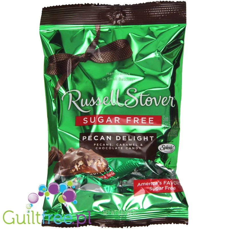 Russel Stover Pecan Delights - Czekoladki z Orzechami i Karmelem Bez Cukru - Image 2