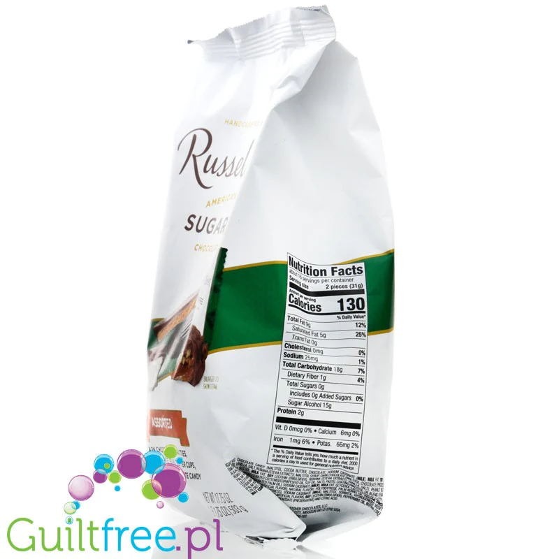 Russell Stover Candy Variety Pack - nadziewane czekoladki bez cukru, GIGA PAKA 5 smaków - Image 2