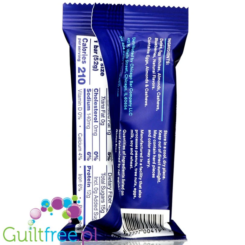 RX Bar Blueberry - naturalny baton proteinowy z białkiem jaj Borówka() - Image 4
