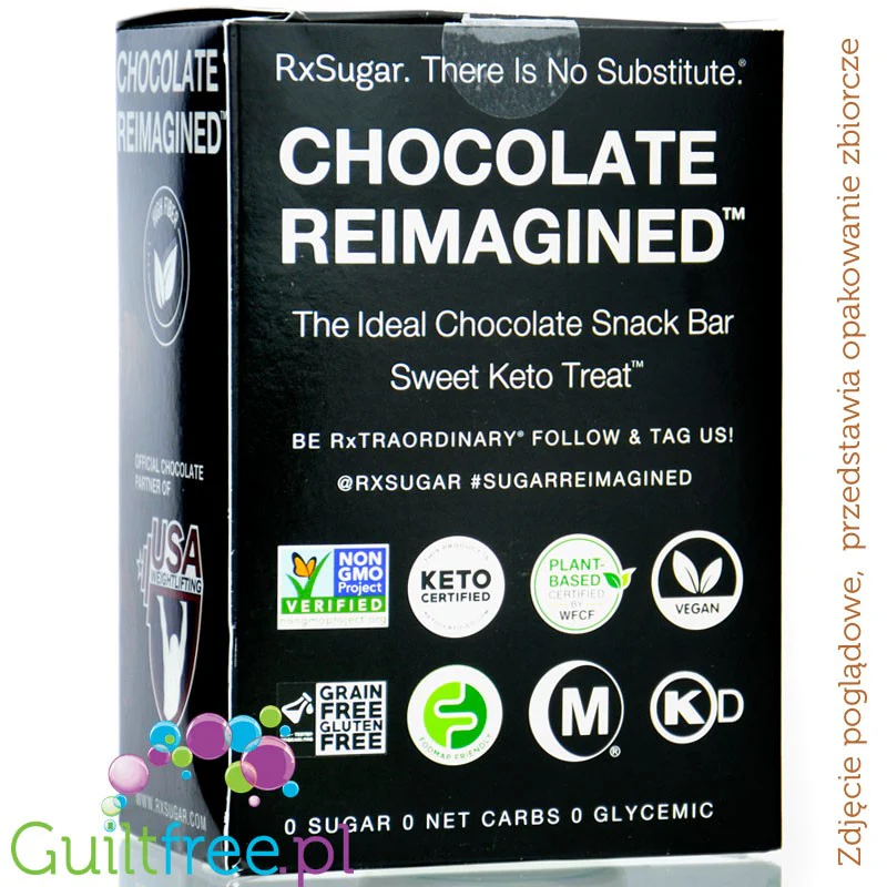 RxSugar Caramel Swealthy Snax Snack Bar - keto baton zero węglowodanó netto - Image 3