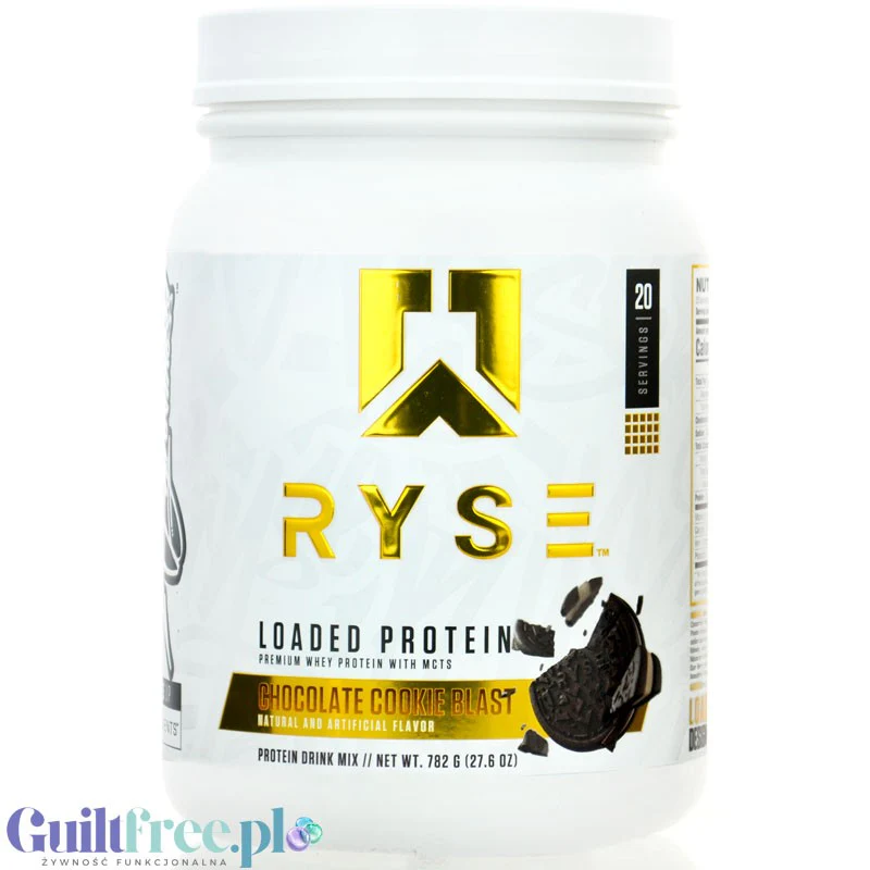 Ryse Loaded Protein Chocolate Cookie Blast 0,78kg - odżywka białkowa z WPC i WPI, 25g białka