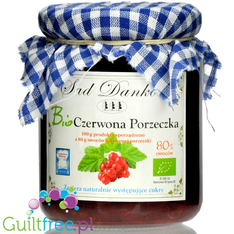 Sad Danków, Czerwona Porzeczka, ekologiczny dżem porzeczkowy bez dodatku cukrów