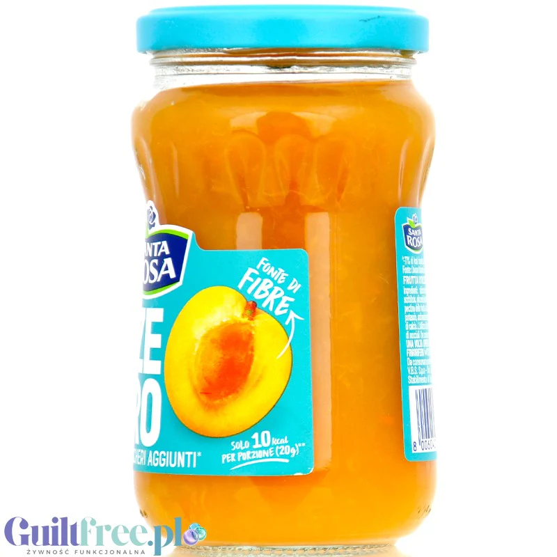 Santa Rosa Zero Albicocche - niskokaloryczny dżem morelowy bez dodatku cukru tylko 48kcal - Image 2