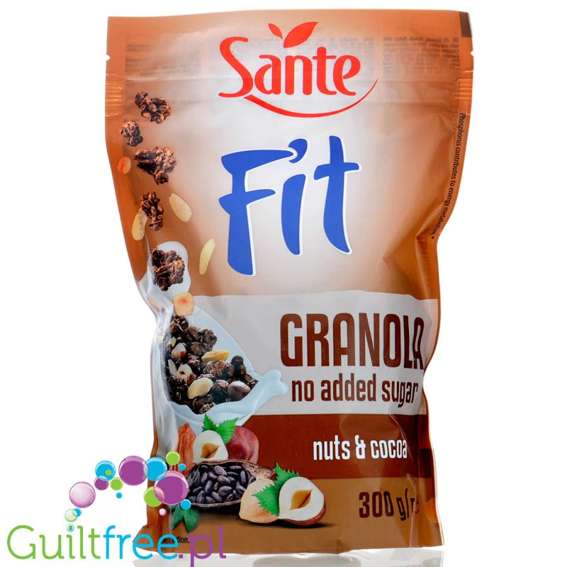 Sante Fit Granola Nuts & Cocoa płatki śniadaniowe bez dodatku cukru