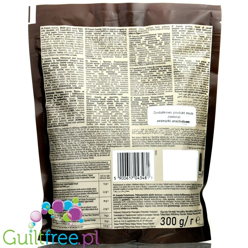 Sante GoON Cherry Brownie Granola Proteinowa bez dodatku cukru z Czekoladą & Wiśniami - Image 2