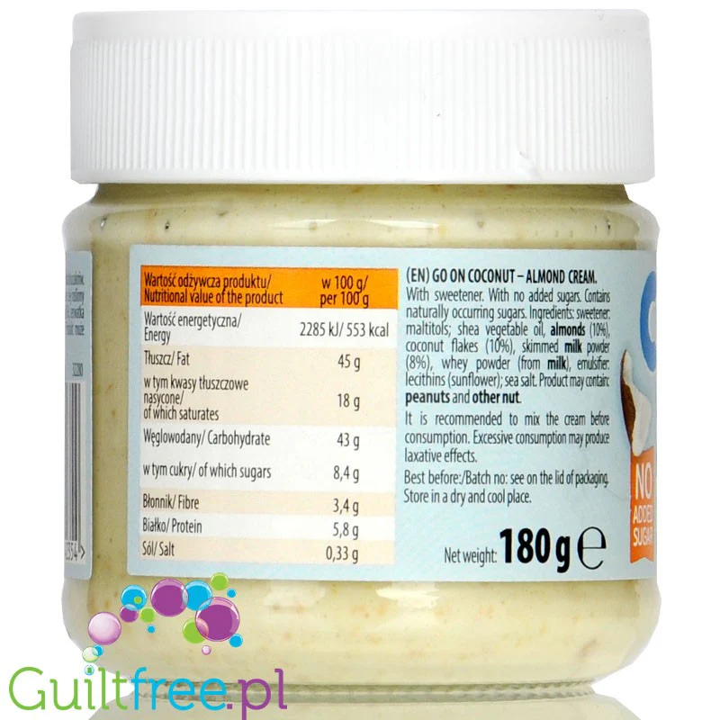 Sante GoON CocoNut Cream - krem kokosowo-migdałowy bez dodatku cukru - Image 2