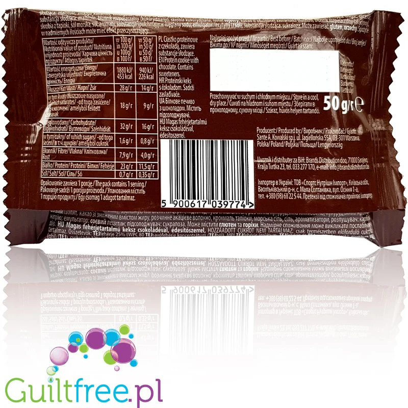 Sante GoOn Protein Cookie Brownie - ciastko białkowe z czekoladą - Image 2