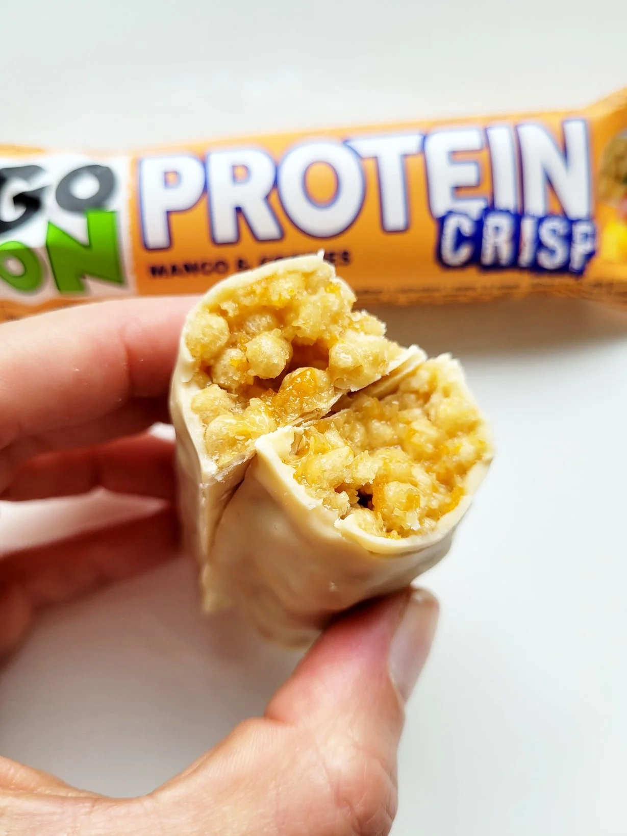 Sante GoON Protein Crisp Mango Cookies - chrupiący baton proteinowy z ciasteczkami i mango - Image 3