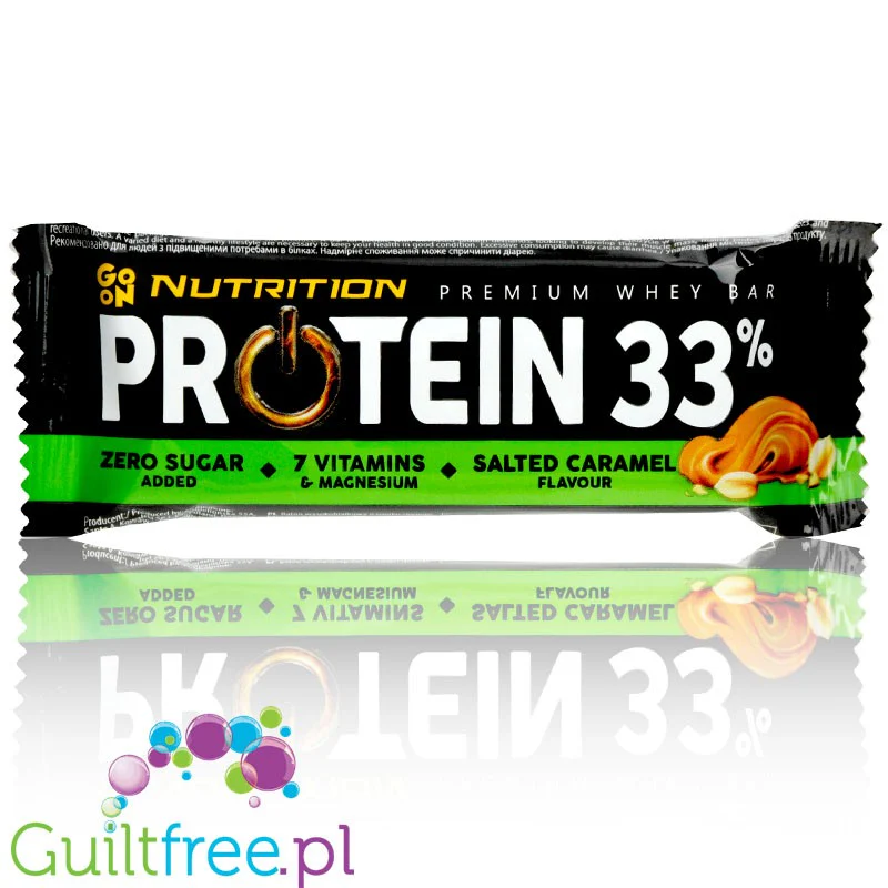 Sante Protein 33% Salted Caramel - baton wysokobiałkowy GO ON smak słonego karmelu