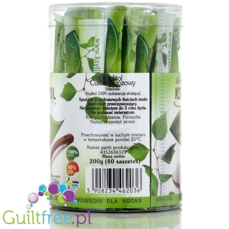 Santini, Fiński ksylitol w saszetkach 40 x 5g - Image 2