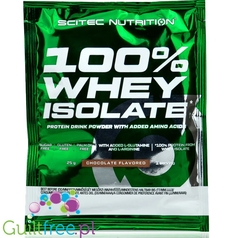 Scitec 100% Whey Isolate Chocolate- odżywka białkowa WPI, Czekolada
