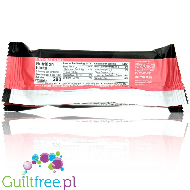 SelectGo Protein Bar Birthday Cake - baton proteinowy na maśle migdałowym i miodzie, bez słodzików - Image 2