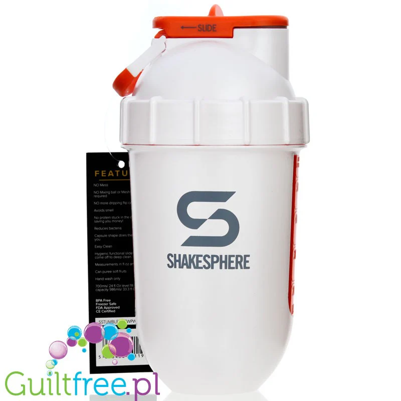 Shakesphere Tumbler View 700ml Pearl White - szejker sferyczny z kulistym dnem bez osadów - Image 3