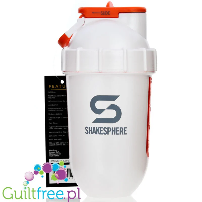 Shakesphere Tumbler View 700ml Pearl White - szejker sferyczny z kulistym dnem bez osadów - Image 4