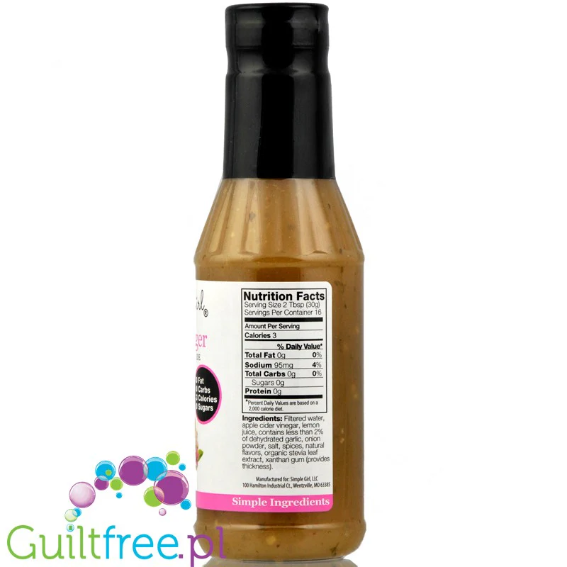 Simple Girl Citrus Ginger dressing & marynata zero kcal z organiczną stewią - Image 2