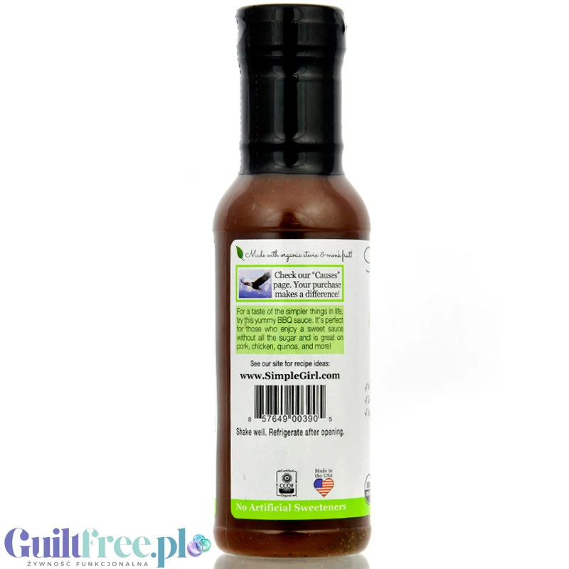 Simple Girl Country Sweet BBQ Sauce - słodki sos BBQ ze stewią 5 kcal, bez cukru i bez tłuszczu - Image 3