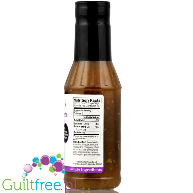 Simple Girl Sweet Vinaigrette dressing zero kcal z organiczną stewią - Image 2