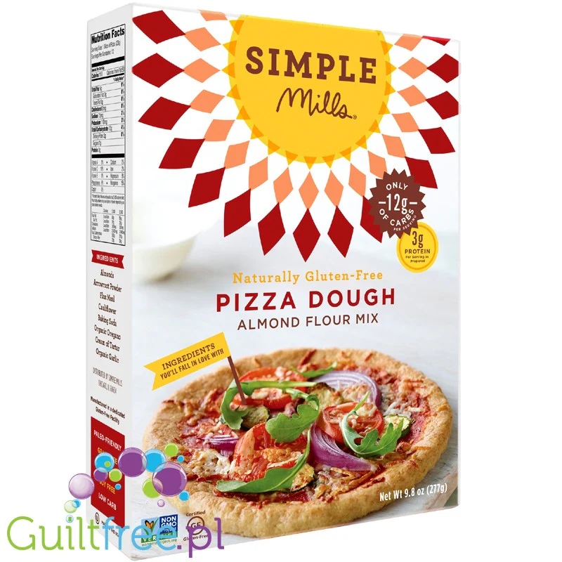 Simple Mills Gluten Free Pizza - bezglutenowa pizza niskowęglowodanowa z mąką migdałową