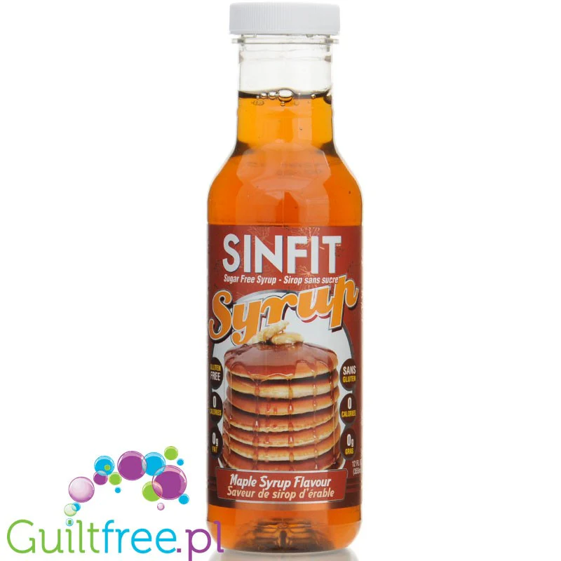 Sinfit Syrup Maple - syrop do naleśników o smaku klonowym bez cukru, tłuszczu i kalorii