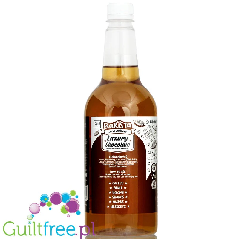 Skinny Food Barista Caramel Biscuit 1L - syrop zero kalorii do kawy, bez cukru - Image 3
