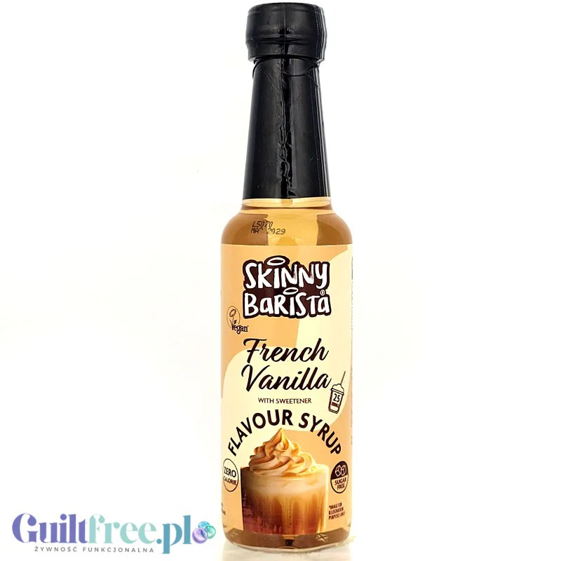 Skinny Food Barista Coffee Syrup French Vanilla 250ml - syrop zero kalorii do kawy, bez cukru