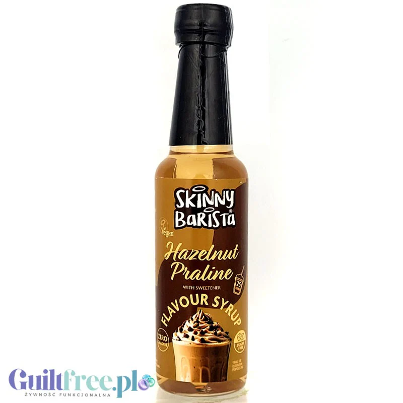 Skinny Food Barista Coffee Syrup Hazelnut Praline 250ml - syrop zero kalorii do kawy, bez cukru