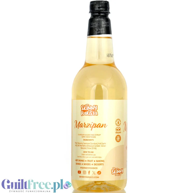 Skinny Food Barista Marzipan 1L - marcepanowy syrop zero kalorii do kawy, bez cukru i kalorii - Image 3