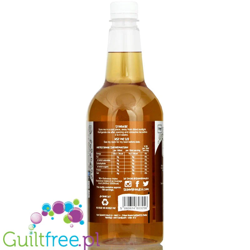 Skinny Food Barista  Hazelnut Praline 1L - syrop zero kalorii do kawy, bez cukru - Image 3