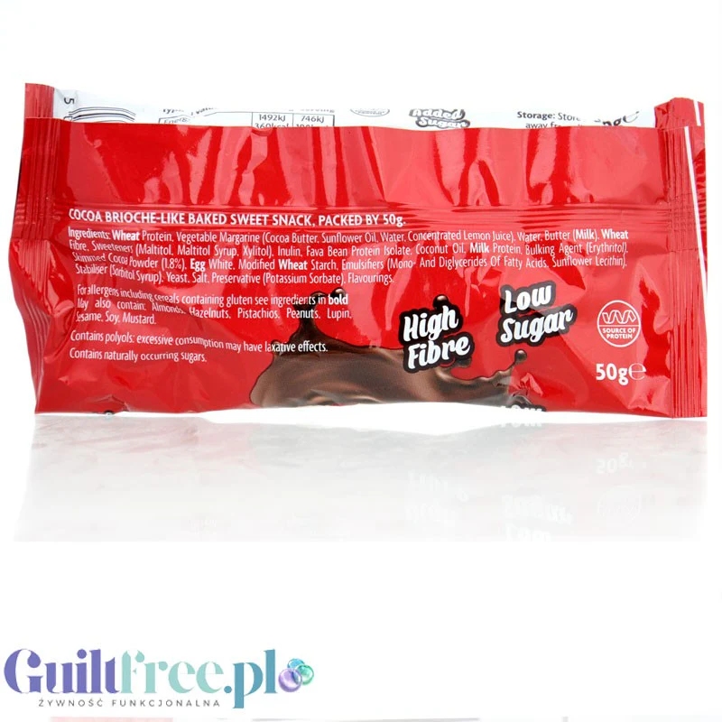 Skinny Food High Protein Chocaholic Croissant - proteinowy croissant bez cukru 13g białka & 6g błonnika z kakaowym nadzieniem - Image 2