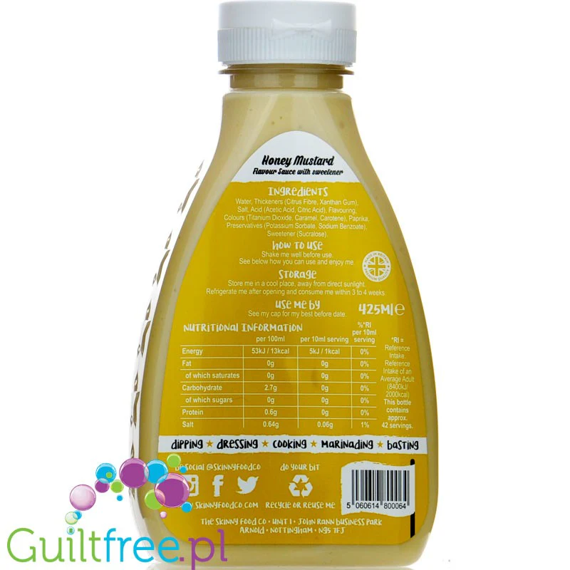 Skinny Food Honey Mustard - sos miodowo-musztardowy bez tłuszczu 13kcal - Image 2