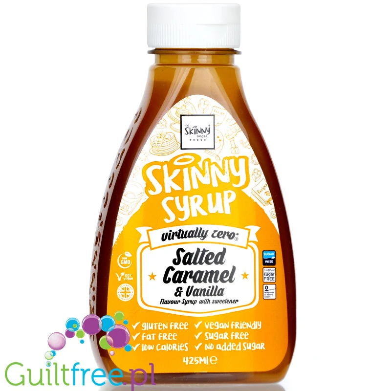 Skinny Food Salted Caramel Vanille - syrop zero kalorii, smak Wanilia & Solony Karmel