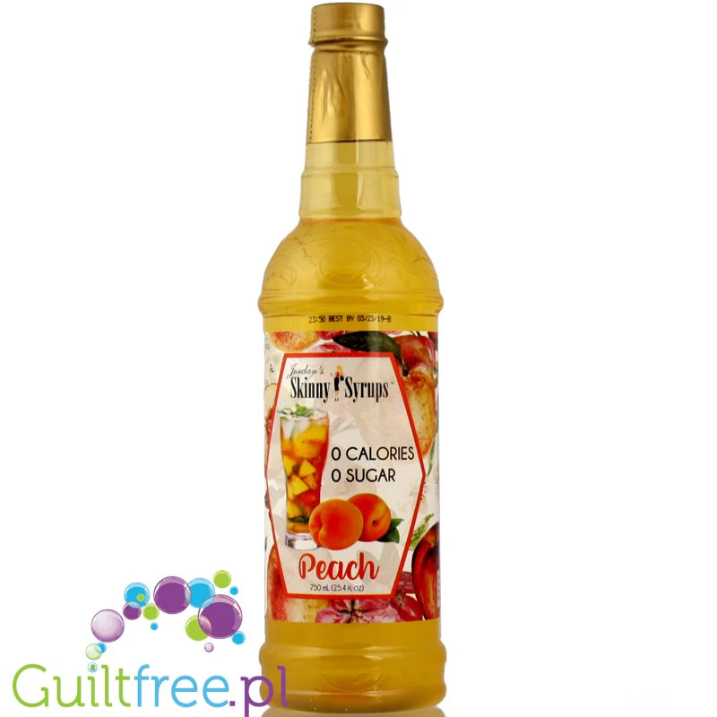 Jordan's Skinny Syrups Peach -  brzoskwiniowy syrop do herbaty bez cukru, zero kalorii - Image 2