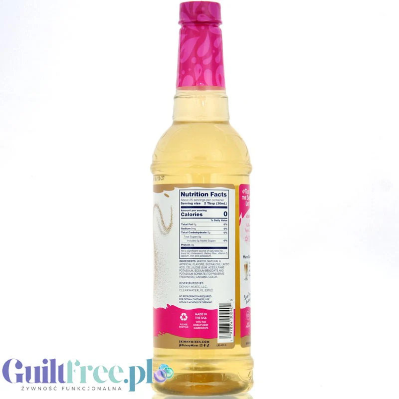 Jordan's Skinny Syrups Glazed Donut - syrop zero kalorii, smak Pączek z Lukrem - Image 4