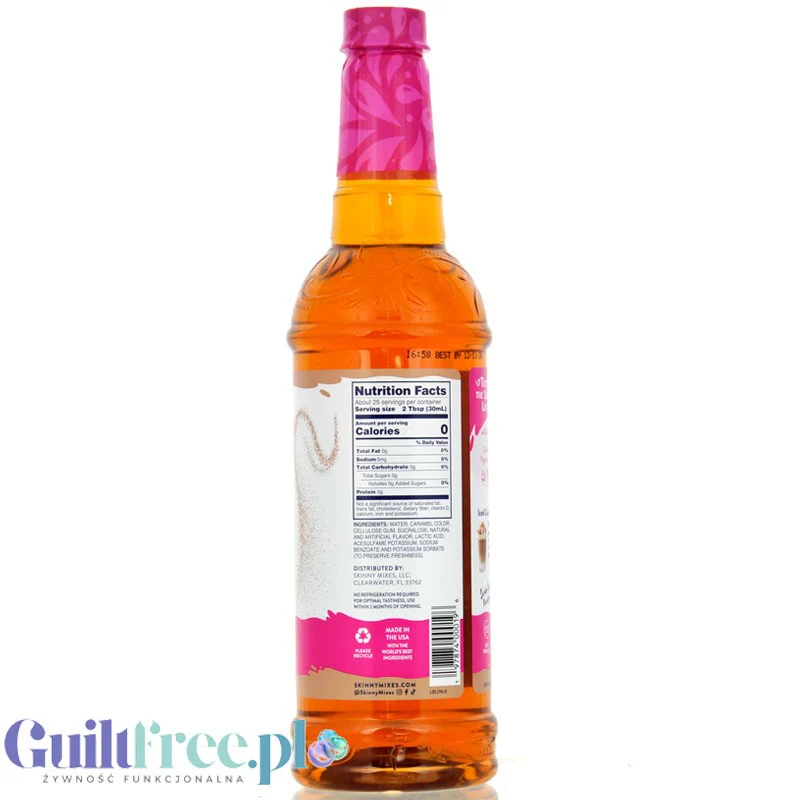 Jordan's Skinny Syrups Caramel - syrop do kawy bez cukru i kalorii o smaku karmelowym - Image 3