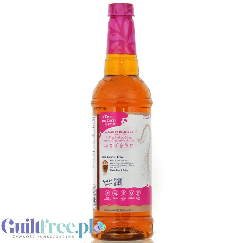 Jordan's Skinny Syrups Caramel - syrop do kawy bez cukru i kalorii o smaku karmelowym - Image 4