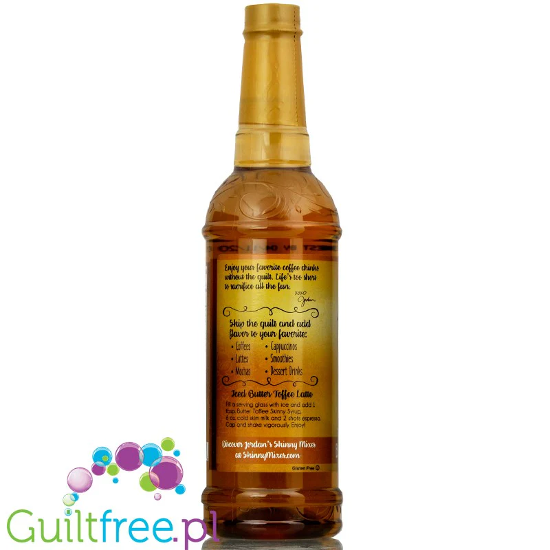 Jordan's Skinny Syrups Butter Toffee - syrop 0kcal Maślane Tofi - Image 2