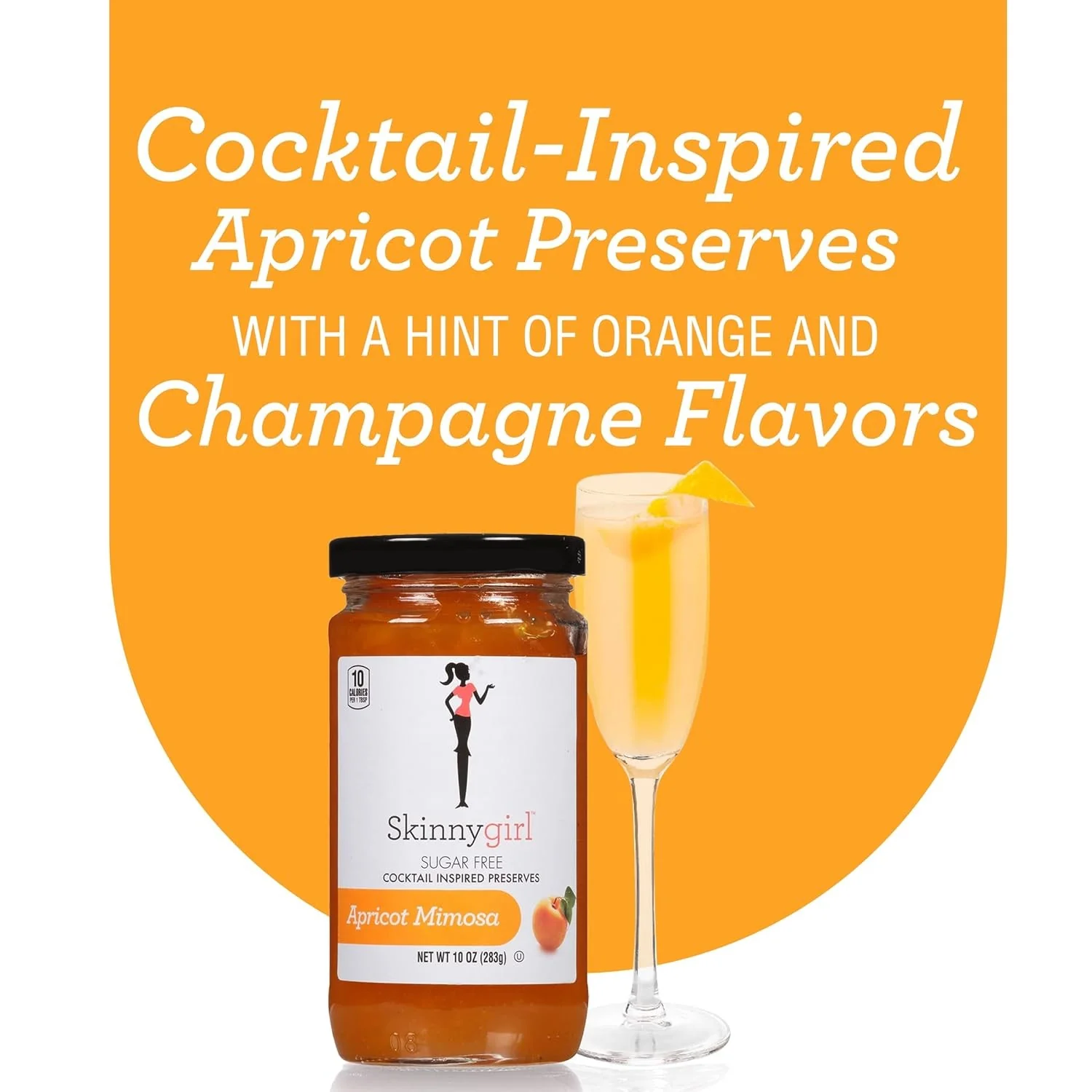 SkinnyGirl Apricot Mimosa - niskokaloryczny dżem morelowy bez cukru 58kcal - Image 3